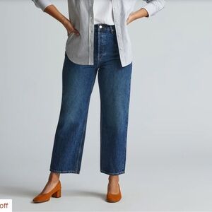 Everlane The Day Heel almond suede shoes